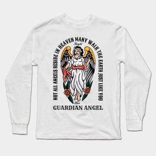 Vintage Guardian Angel Bright and Pure Long Sleeve T-Shirt